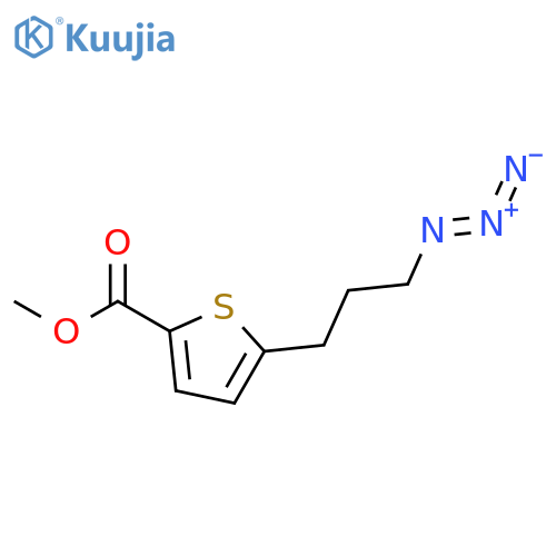 2-Thiophenecarboxylic acid, 5-(3-azidopropyl)-, methyl ester structure