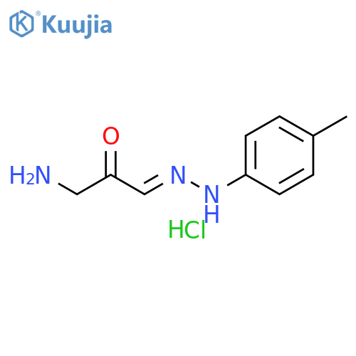 Propanal, 3-amino-2-oxo-, 1-[2-(4-methylphenyl)hydrazone], hydrochloride (1:1) structure