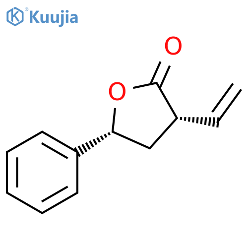 2(3H)-Furanone, 3-ethenyldihydro-5-phenyl-, cis- structure