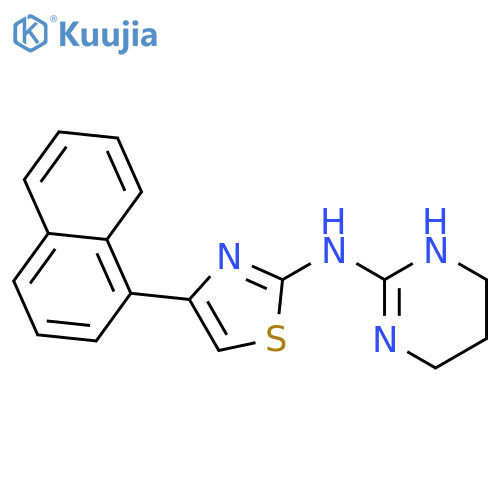 2-Pyrimidinamine, 1,4,5,6-tetrahydro-N-[4-(1-naphthalenyl)-2-thiazolyl]- structure