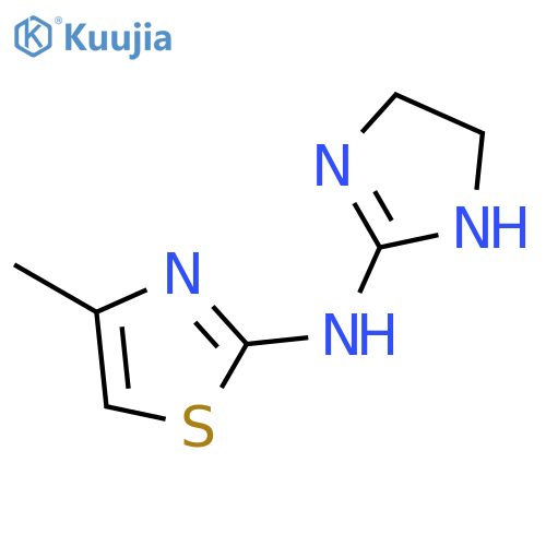 2-Thiazolamine, N-(4,5-dihydro-1H-imidazol-2-yl)-4-methyl- structure