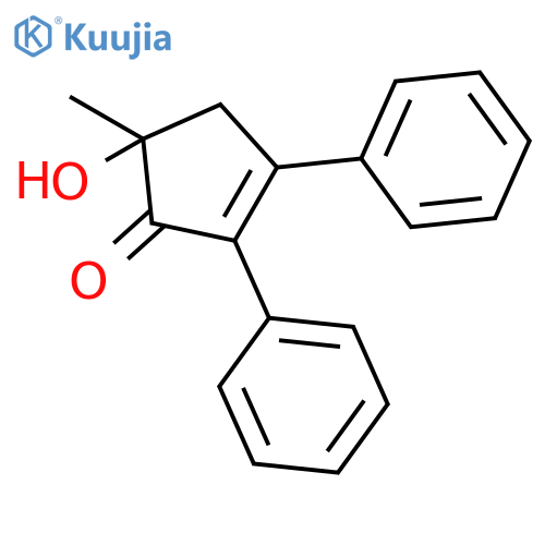 2-Cyclopenten-1-one, 5-hydroxy-5-methyl-2,3-diphenyl- structure