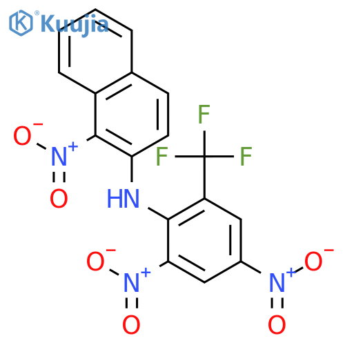 2-Naphthalenamine, N-[2,4-dinitro-6-(trifluoromethyl)phenyl]-1-nitro- structure