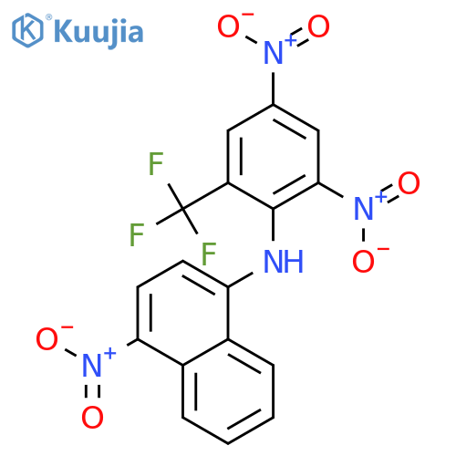 1-Naphthalenamine, N-[2,4-dinitro-6-(trifluoromethyl)phenyl]-4-nitro- structure
