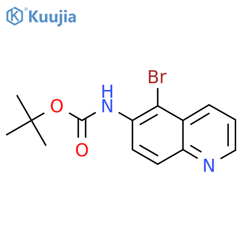 6-(Boc-amino)-5-bromoquinoline structure
