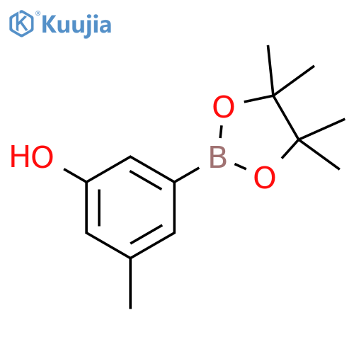 3-Hydroxy-5-methylphenylboronic acid, pinacol ester structure