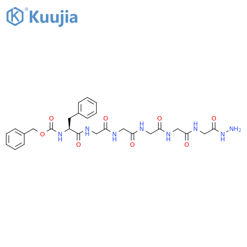 Glycine,N-[N-[N-[N-[N-[N-[(phenylmethoxy)carbonyl]-L-phenylalanyl]glycyl]glycyl]glycyl]glycyl]-, hydrazide structure