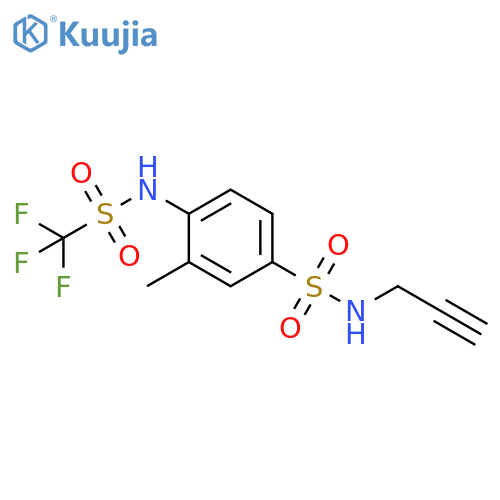 Benzenesulfonamide,3-methyl-N-2-propynyl-4-[[(trifluoromethyl)sulfonyl]amino]- structure
