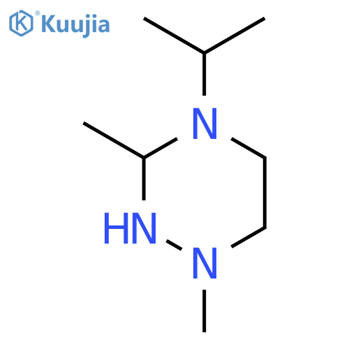1,2,4-Triazine, hexahydro-1,3-dimethyl-4-(1-methylethyl)- structure