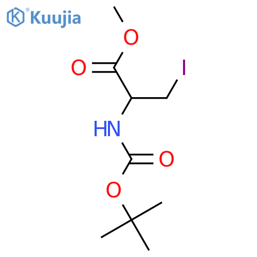 Methyl 2-(tert-Butoxycarbonylamino)-3-iodopropanoate structure