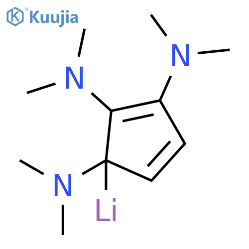 Lithium, [1,2,3-tris(dimethylamino)-2,4-cyclopentadien-1-yl]- structure