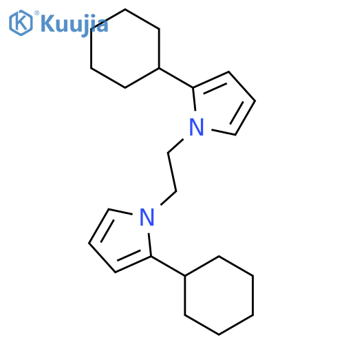 1H-Pyrrole, 1,1'-(1,2-ethanediyl)bis[2-cyclohexyl- structure