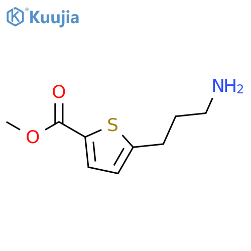 methyl 5-(3-aminopropyl)thiophene-2-carboxylate structure