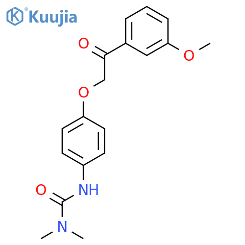 Urea, N'-[4-[2-(3-methoxyphenyl)-2-oxoethoxy]phenyl]-N,N-dimethyl- structure