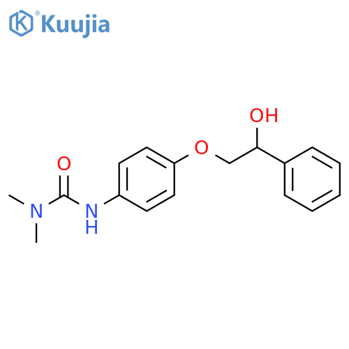 Urea, N'-[4-(2-hydroxy-2-phenylethoxy)phenyl]-N,N-dimethyl- structure