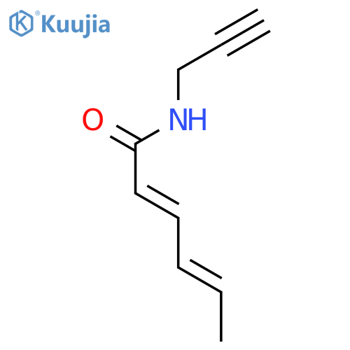 2,4-Hexadienamide, N-2-propynyl-, (E,E)- structure