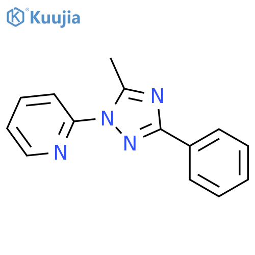 Pyridine, 2-(5-methyl-3-phenyl-1H-1,2,4-triazol-1-yl)- structure