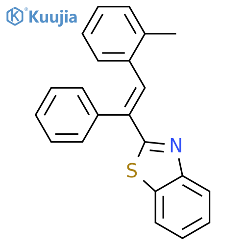 Benzothiazole, 2-[2-(2-methylphenyl)-1-phenylethenyl]- structure