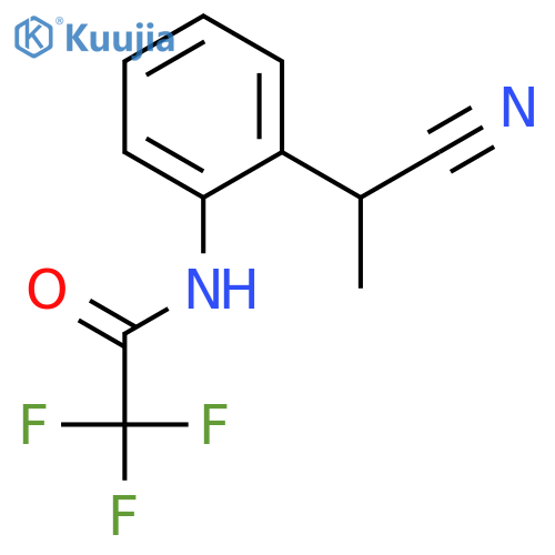 Acetamide, N-[2-(1-cyanoethyl)phenyl]-2,2,2-trifluoro- structure