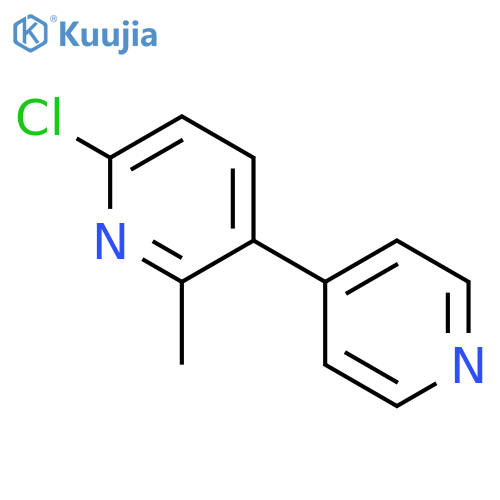 3,4'-Bipyridine, 6-chloro-2-methyl- structure