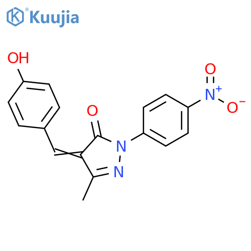 3H-Pyrazol-3-one, 2,4-dihydro-4-[(4-hydroxyphenyl)methylene]-5-methyl-2-(4-nitrophenyl)- structure