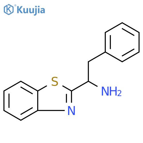 1-(1,3-benzothiazol-2-yl)-2-phenylethan-1-amine structure