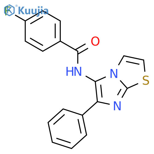 Benzamide, 4-fluoro-N-(6-phenylimidazo[2,1-b]thiazol-5-yl)- structure