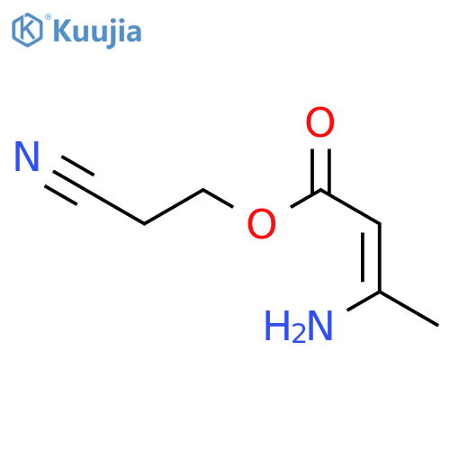(E)-2-Cyanoethyl 3-Aminobut-2-enoate structure