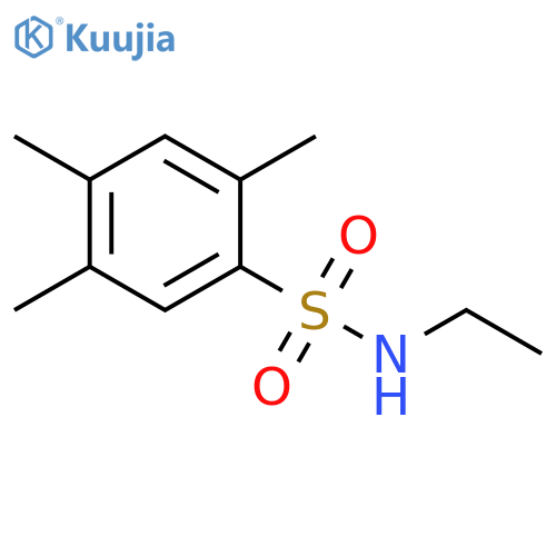 N-ethyl-2,4,5-trimethylbenzene-1-sulfonamide structure