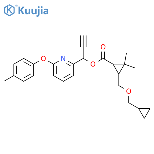 Cyclopropanecarboxylic acid,3-[(cyclopropylmethoxy)methyl]-2,2-dimethyl-,1-[6-(4-methylphenoxy)-2-pyridinyl]-2-propynyl ester structure