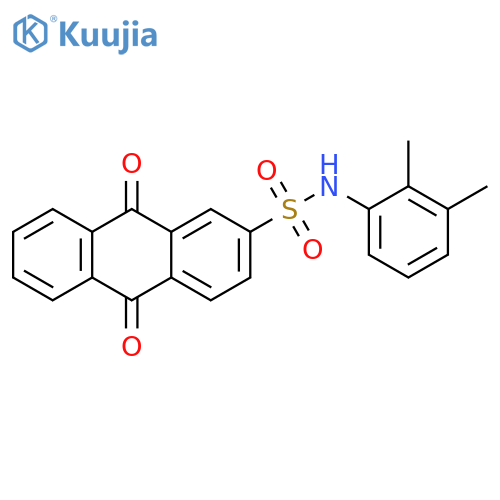 N-(2,3-dimethylphenyl)-9,10-dioxo-9,10-dihydroanthracene-2-sulfonamide structure