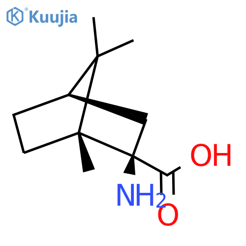 (1R,2R,4R)-2-amino-1,7,7-trimethylbicyclo2.2.1heptane-2-carboxylic acid structure
