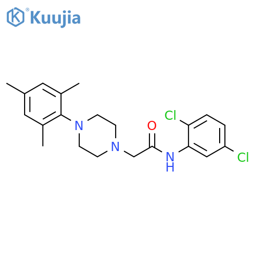 N-(2,5-dichlorophenyl)-2-4-(2,4,6-trimethylphenyl)piperazin-1-ylacetamide structure