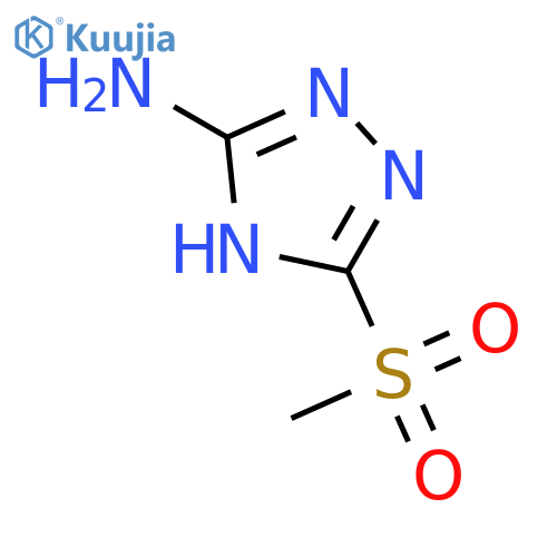 3-(methylsulfonyl)-1H-1,2,4-triazol-5-amine structure