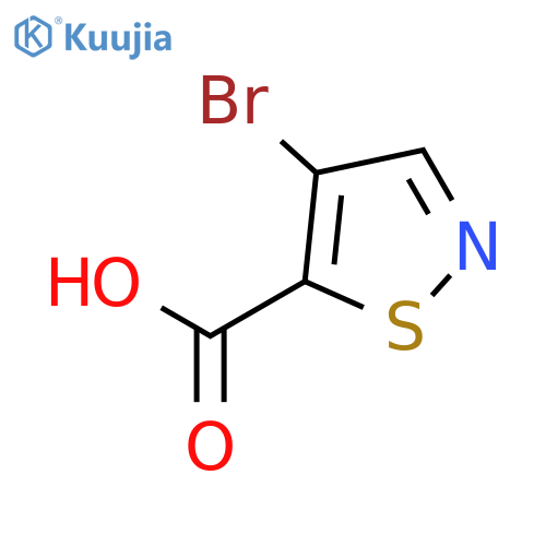 4-bromo-1,2-thiazole-5-carboxylic acid structure