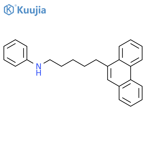 9-PHENANTHRENEPENTANAMINE, N-PHENYL- structure