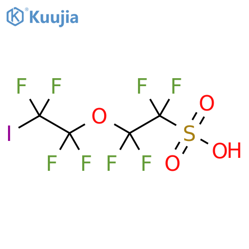 Ethanesulfonic acid,1,1,2,2-tetrafluoro-2-(1,1,2,2-tetrafluoro-2-iodoethoxy)- structure