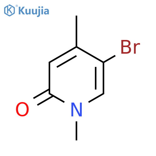 5-bromo-1,4-dimethyl-pyridin-2-one structure