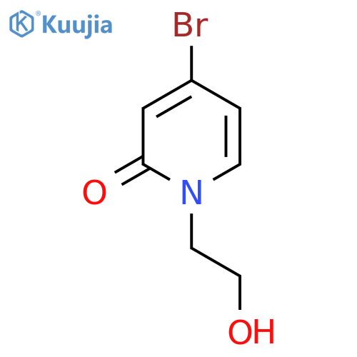 4-bromo-1-(2-hydroxyethyl)pyridin-2(1H)-one structure