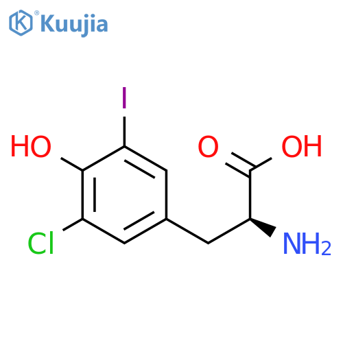 3-Chloro-5-iodo-L-tyrosine structure