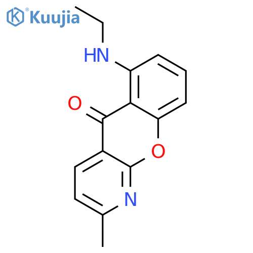 5H-[1]Benzopyrano[2,3-b]pyridin-5-one, 6-(ethylamino)-2-methyl- structure