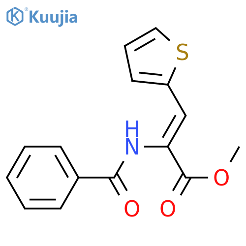 2-Propenoic acid, 2-(benzoylamino)-3-(2-thienyl)-, methyl ester, (2Z)- structure