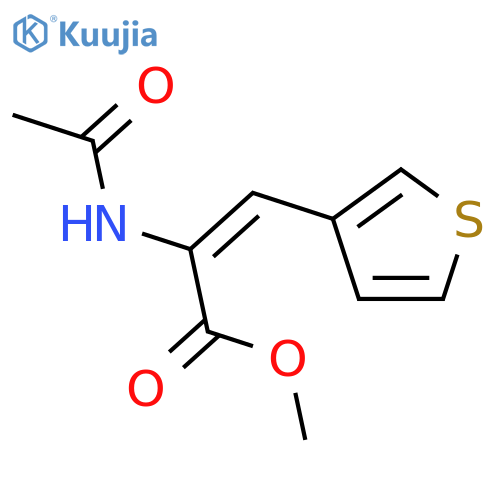 2-Propenoic acid, 2-(acetylamino)-3-(3-thienyl)-, methyl ester, (Z)- structure