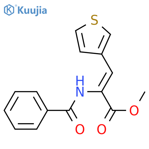 2-Propenoic acid, 2-(benzoylamino)-3-(3-thienyl)-, methyl ester, (Z)- structure