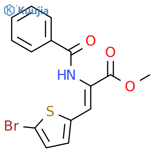 2-Propenoic acid, 2-(benzoylamino)-3-(5-bromo-2-thienyl)-, methyl ester, (Z)- (9CI) structure