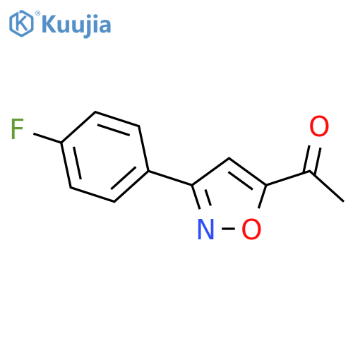 1-3-(4-Fluorophenyl)-1,2-oxazol-5-ylethanone structure