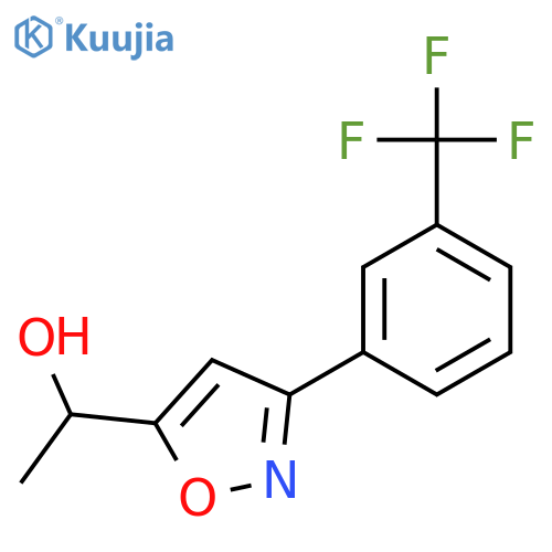 5-Isoxazolemethanol, a-methyl-3-[3-(trifluoromethyl)phenyl]- structure