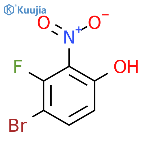 4-Bromo-3-fluoro-2-nitrophenol structure