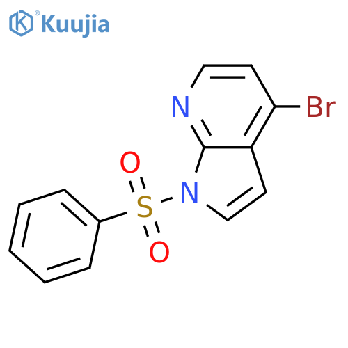 1-(benzenesulfonyl)-4-bromo-1H-pyrrolo[2,3-b]pyridine structure