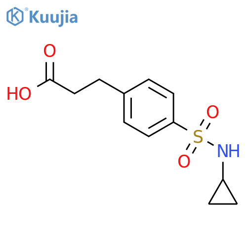 3-4-(Cyclopropylsulfamoyl)PhenylPropanoic Acid structure